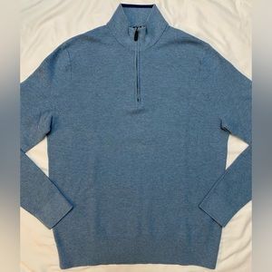 Michael Kors - Light Blue 1/4 Zip Sweater
